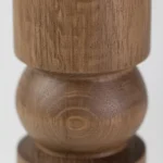 Hand-Turned Artisan Hornbeam Candle Holder Set of 3