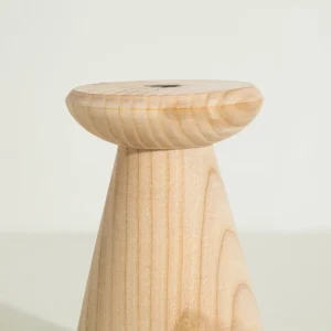 Hand-Turned Solid Ash Candle Holder Set of 2 – A Masterpiece of Nature’s Artistry2