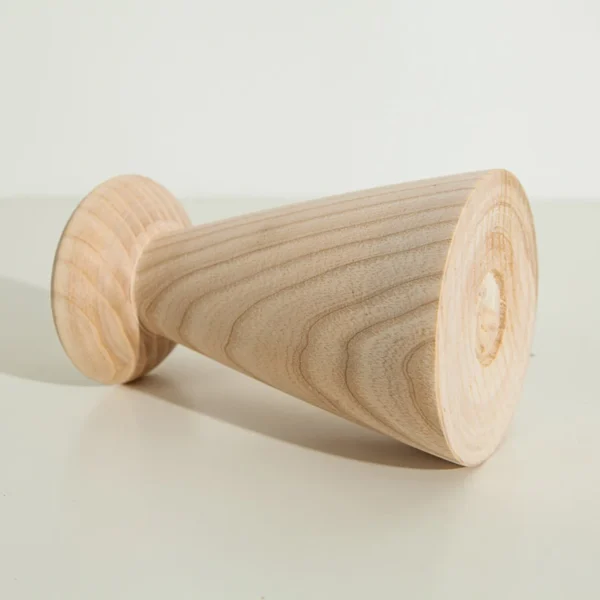 Hand-Turned Solid Ash Candle Holder Set of 2 – A Masterpiece of Nature’s Artistry